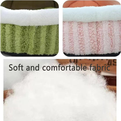 Chewie Cozy Dog Nest, Zentric Hideaway Dog Bed, Cozy Hideaway Pet Bed Dogs, Cat Dog Bed with Blanket, Soft Pet Slipper Cave Bed, Covered Dog Bed for Dogs Cats (Green, S/17.7 X 11.8 X 9.8 In)